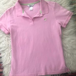 Lily Pulitzer Shrunken Pink Polo size Large